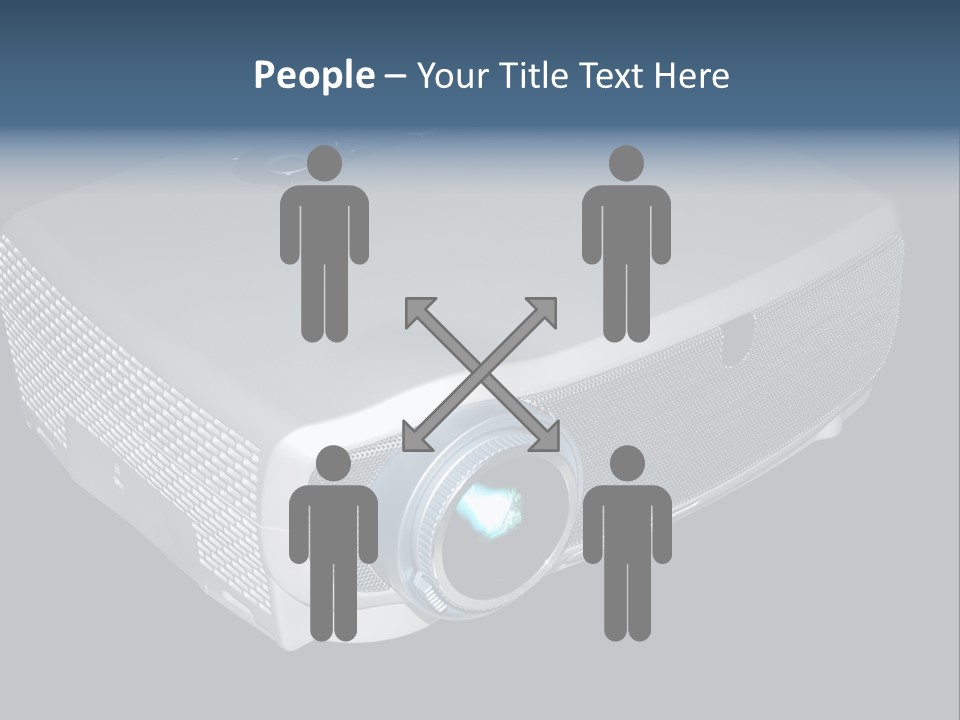 Projector Isolated Project PowerPoint Template