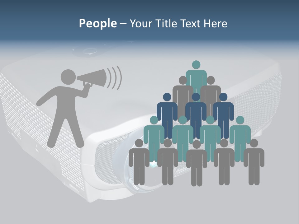 Projector Isolated Project PowerPoint Template