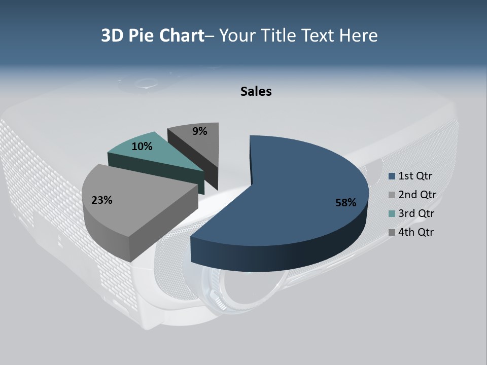 Projector Isolated Project PowerPoint Template