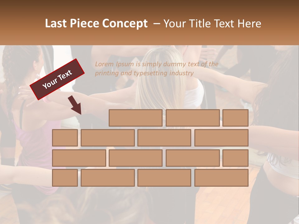 A Group Of Women In A Dance Class PowerPoint Template