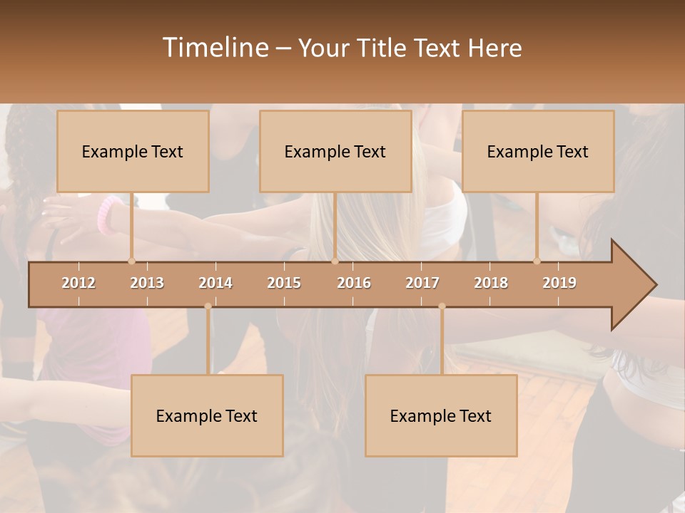 A Group Of Women In A Dance Class PowerPoint Template