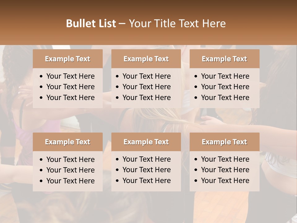 A Group Of Women In A Dance Class PowerPoint Template