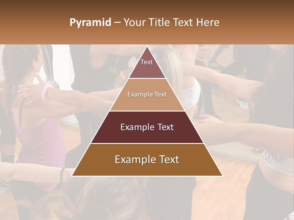 A Group Of Women In A Dance Class PowerPoint Template