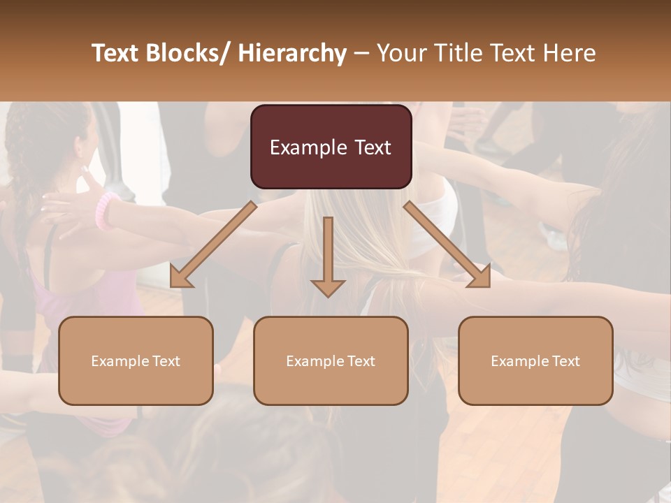 A Group Of Women In A Dance Class PowerPoint Template