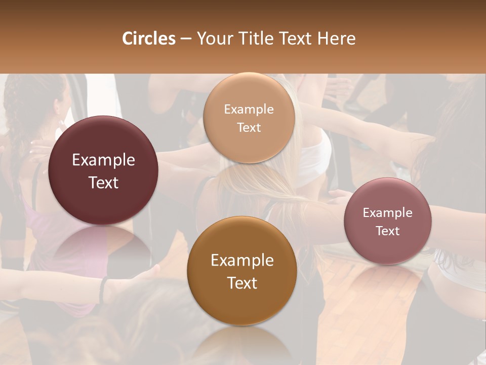 A Group Of Women In A Dance Class PowerPoint Template