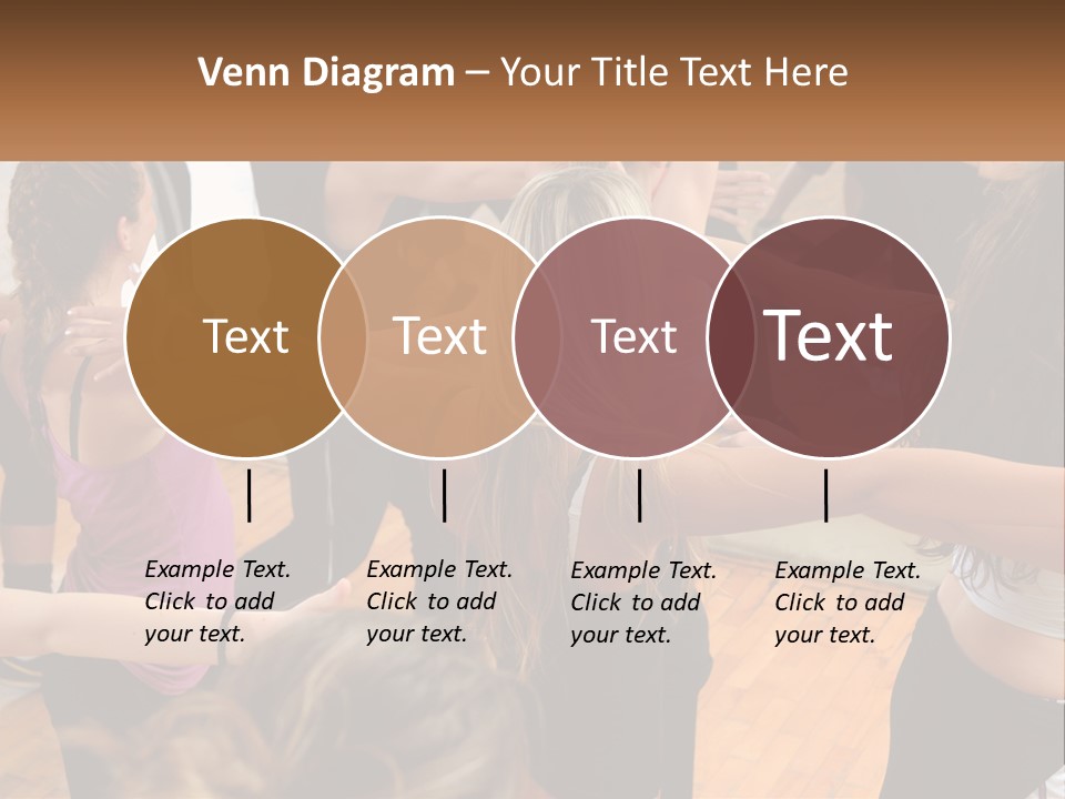 A Group Of Women In A Dance Class PowerPoint Template