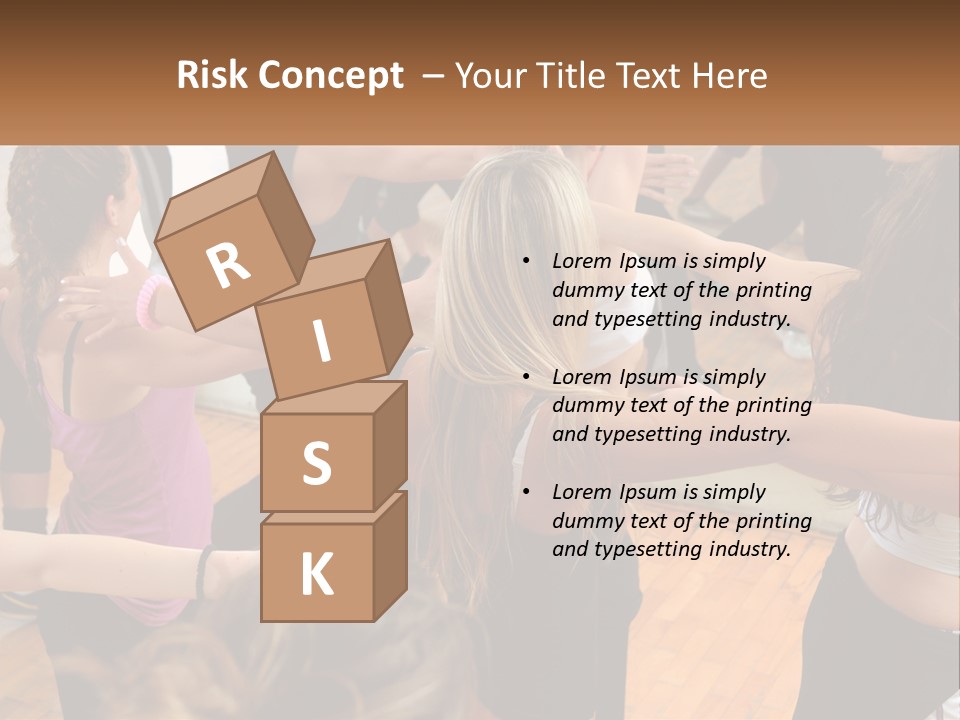 A Group Of Women In A Dance Class PowerPoint Template