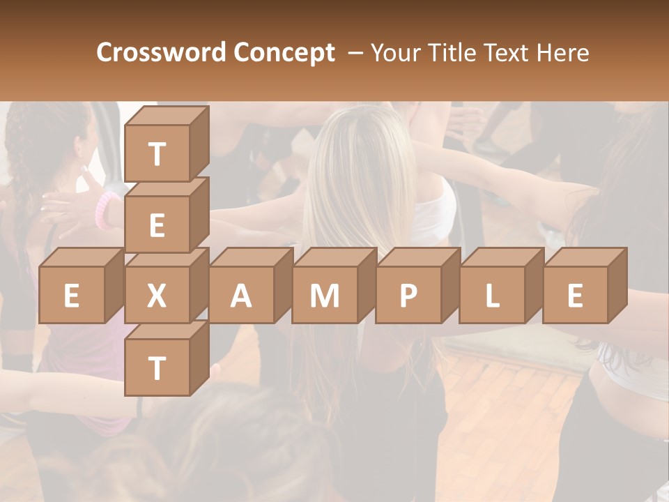 A Group Of Women In A Dance Class PowerPoint Template