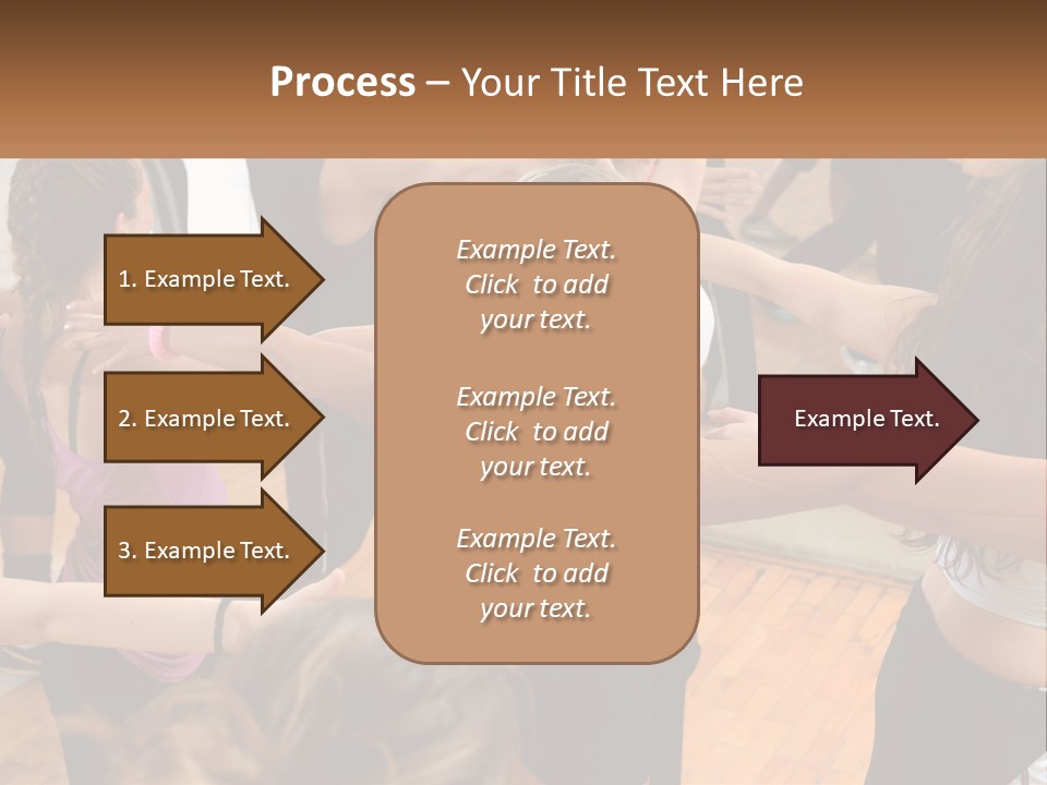 A Group Of Women In A Dance Class PowerPoint Template