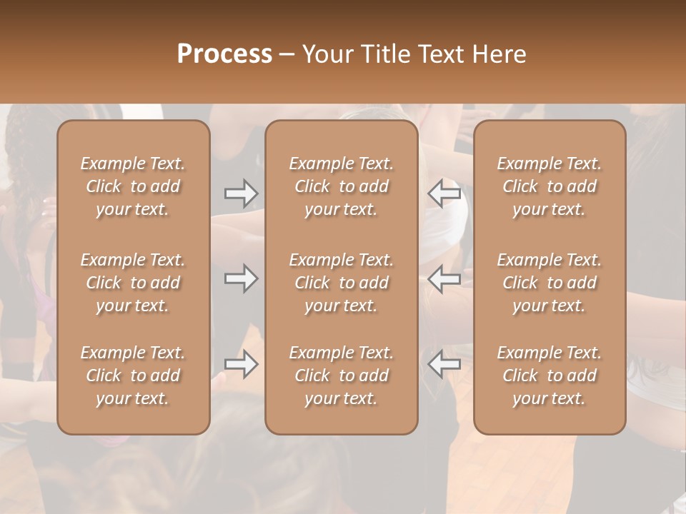 A Group Of Women In A Dance Class PowerPoint Template