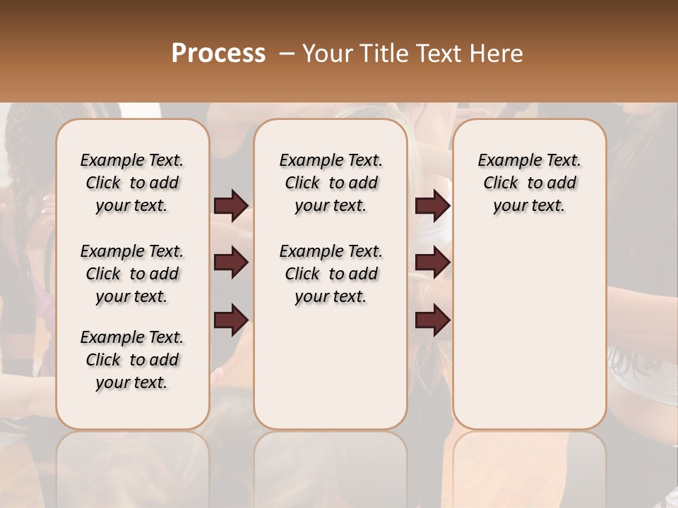A Group Of Women In A Dance Class PowerPoint Template