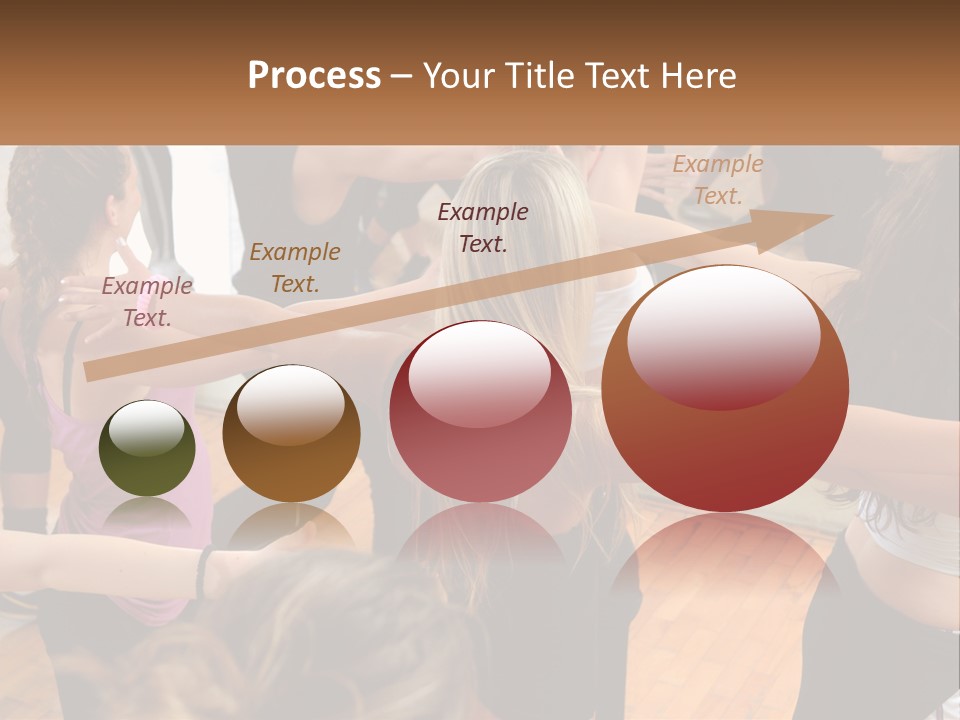 A Group Of Women In A Dance Class PowerPoint Template