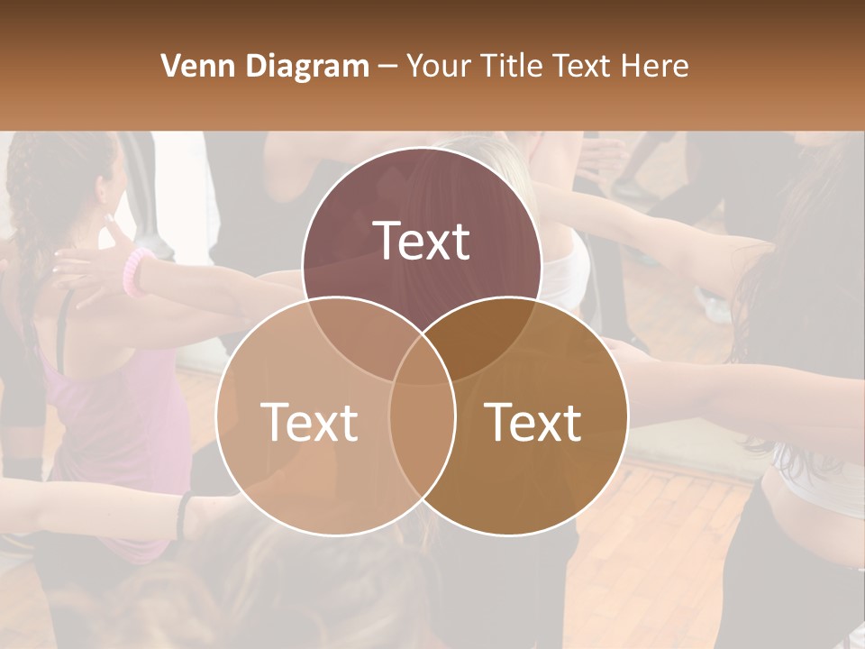 A Group Of Women In A Dance Class PowerPoint Template