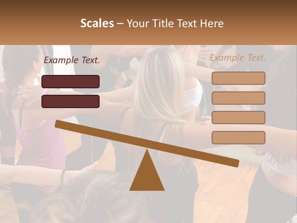 A Group Of Women In A Dance Class PowerPoint Template