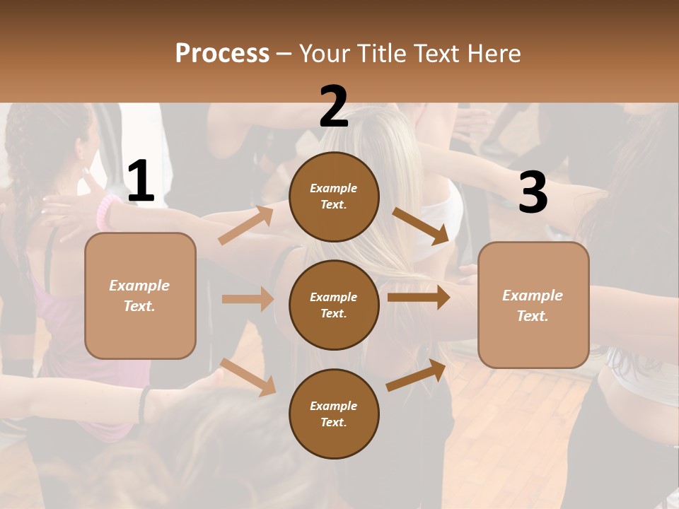 A Group Of Women In A Dance Class PowerPoint Template