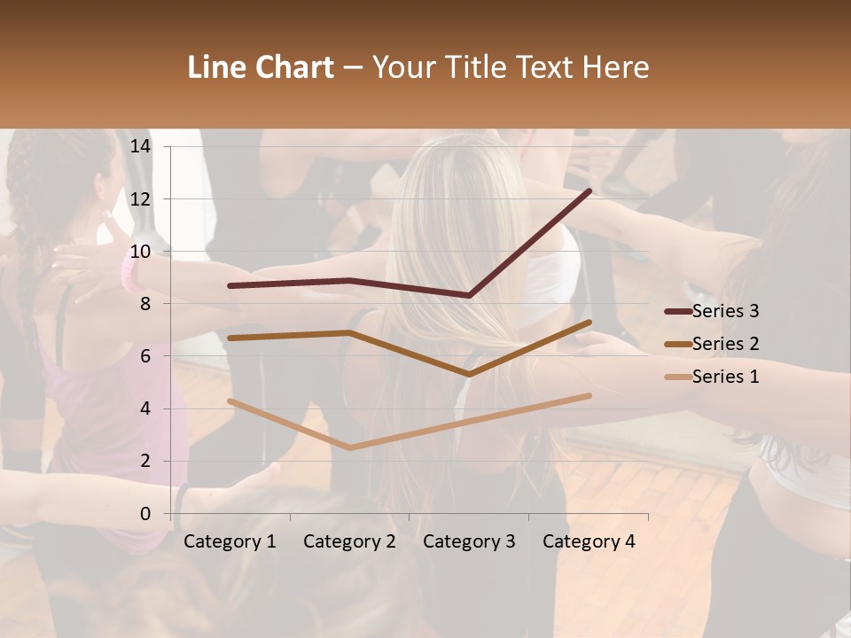 A Group Of Women In A Dance Class PowerPoint Template