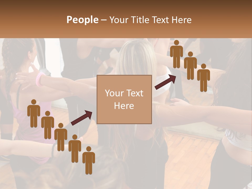 A Group Of Women In A Dance Class PowerPoint Template