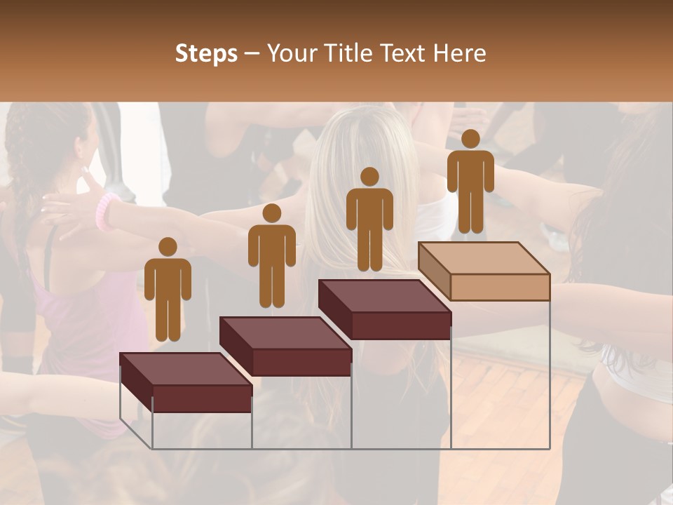 A Group Of Women In A Dance Class PowerPoint Template