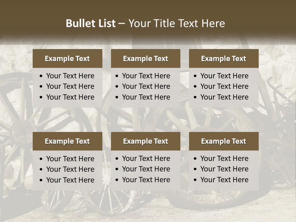 Repair Equipment Wheels PowerPoint Template