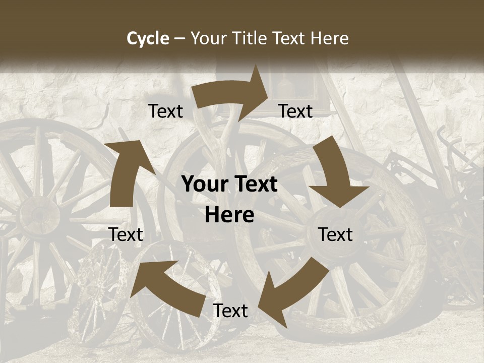 Repair Equipment Wheels PowerPoint Template