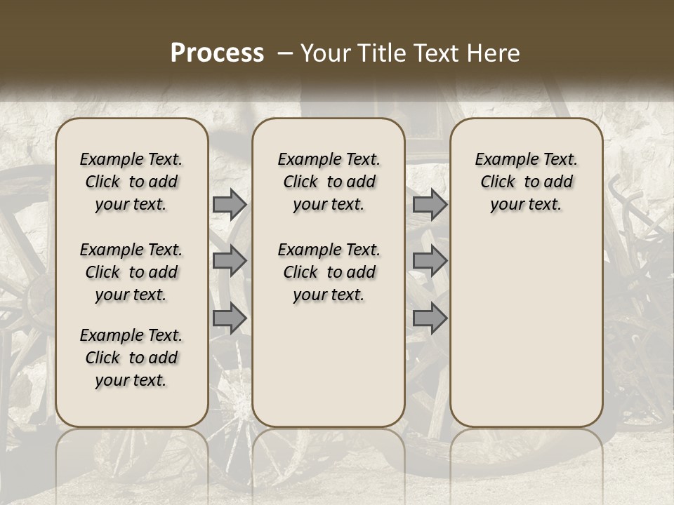 Repair Equipment Wheels PowerPoint Template