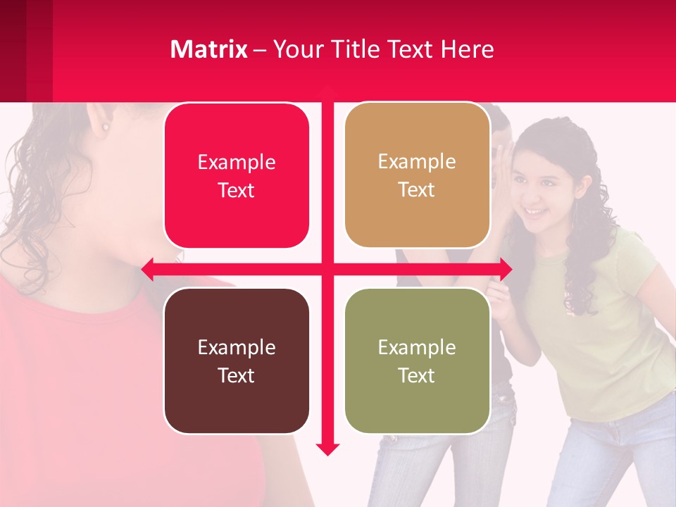 Teen Female Depression PowerPoint Template