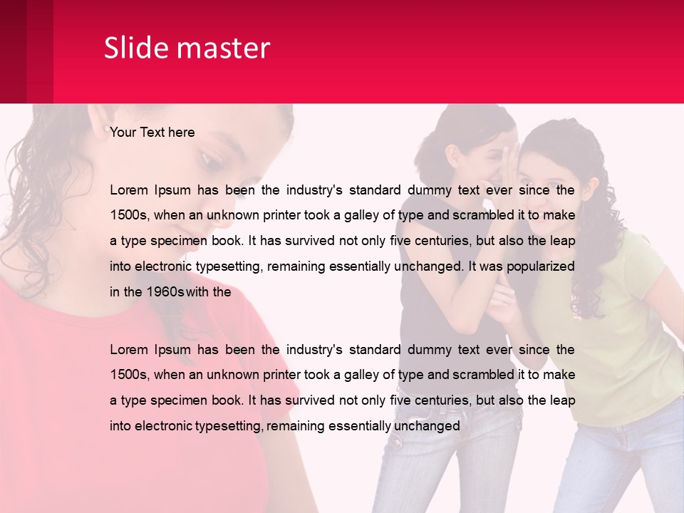 Teen Female Depression PowerPoint Template