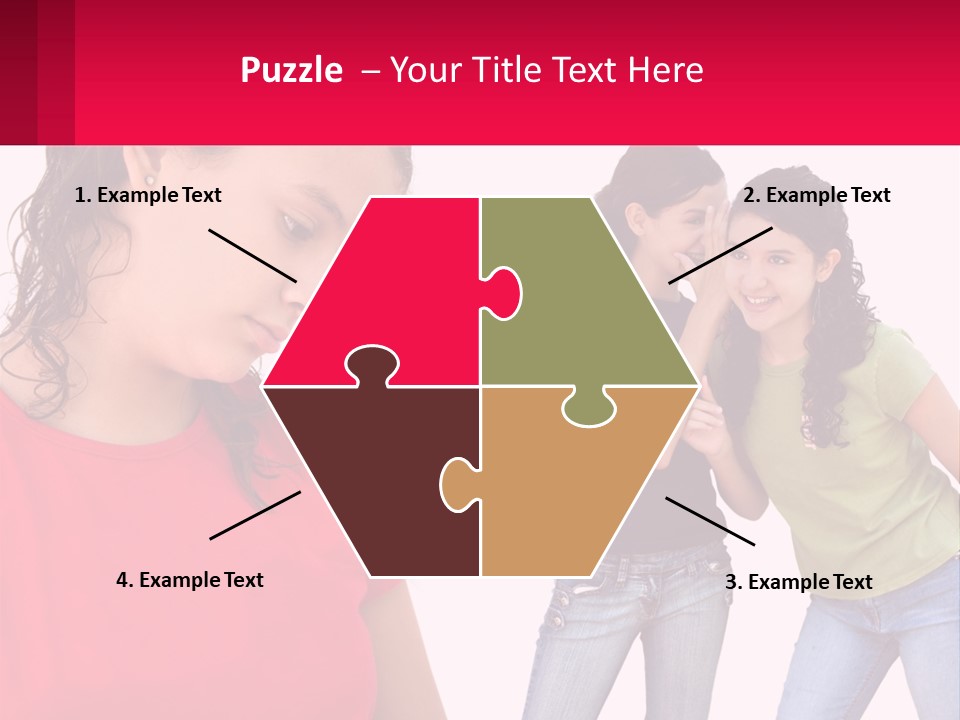 Teen Female Depression PowerPoint Template