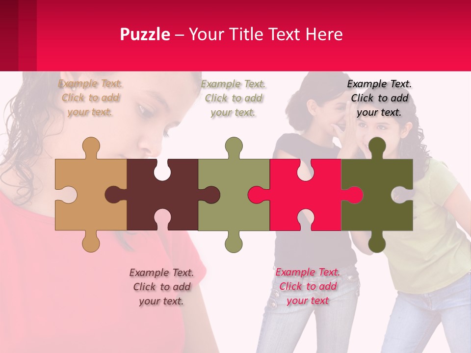 Teen Female Depression PowerPoint Template