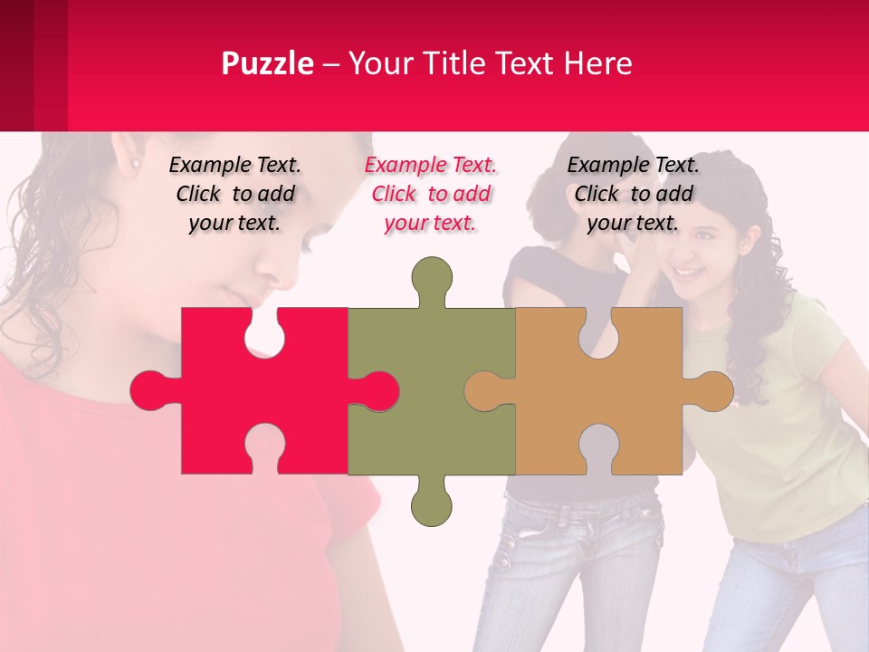 Teen Female Depression PowerPoint Template