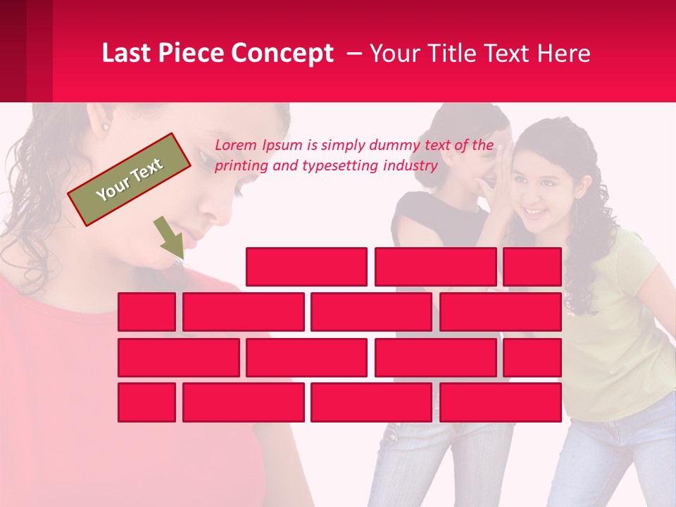 Teen Female Depression PowerPoint Template