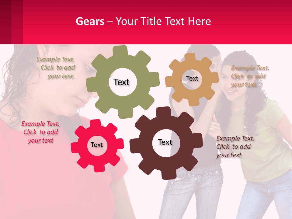 Teen Female Depression PowerPoint Template