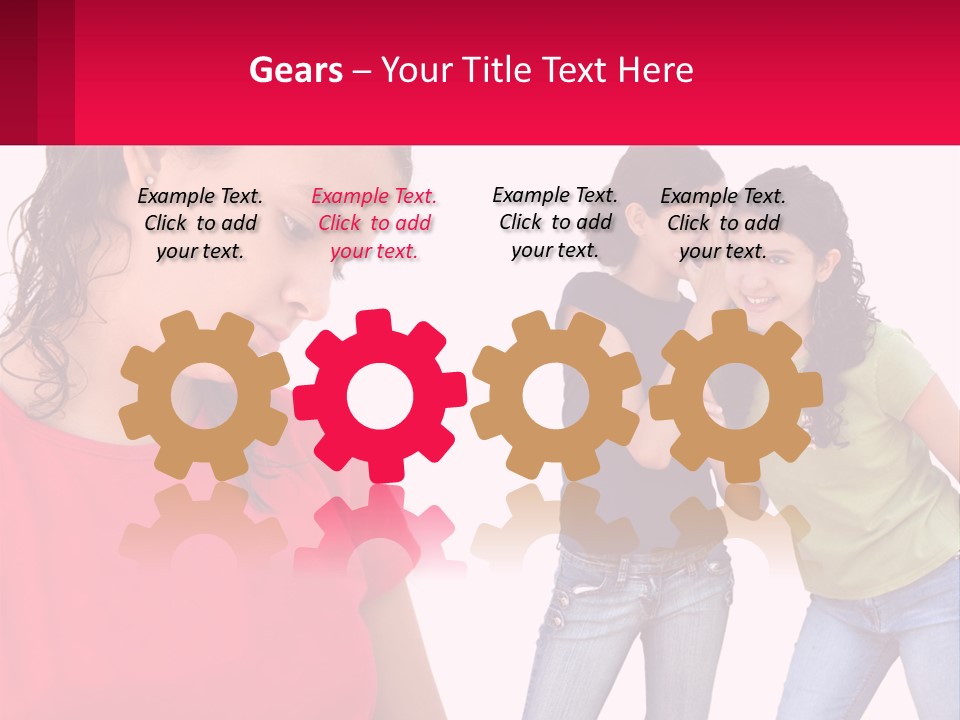 Teen Female Depression PowerPoint Template