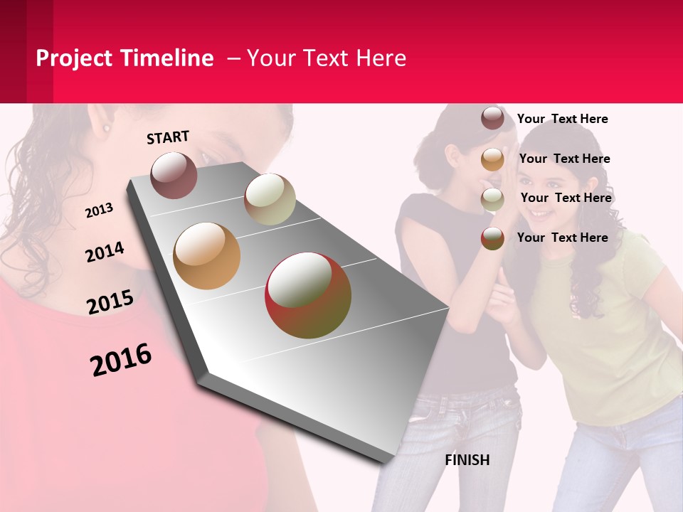 Teen Female Depression PowerPoint Template