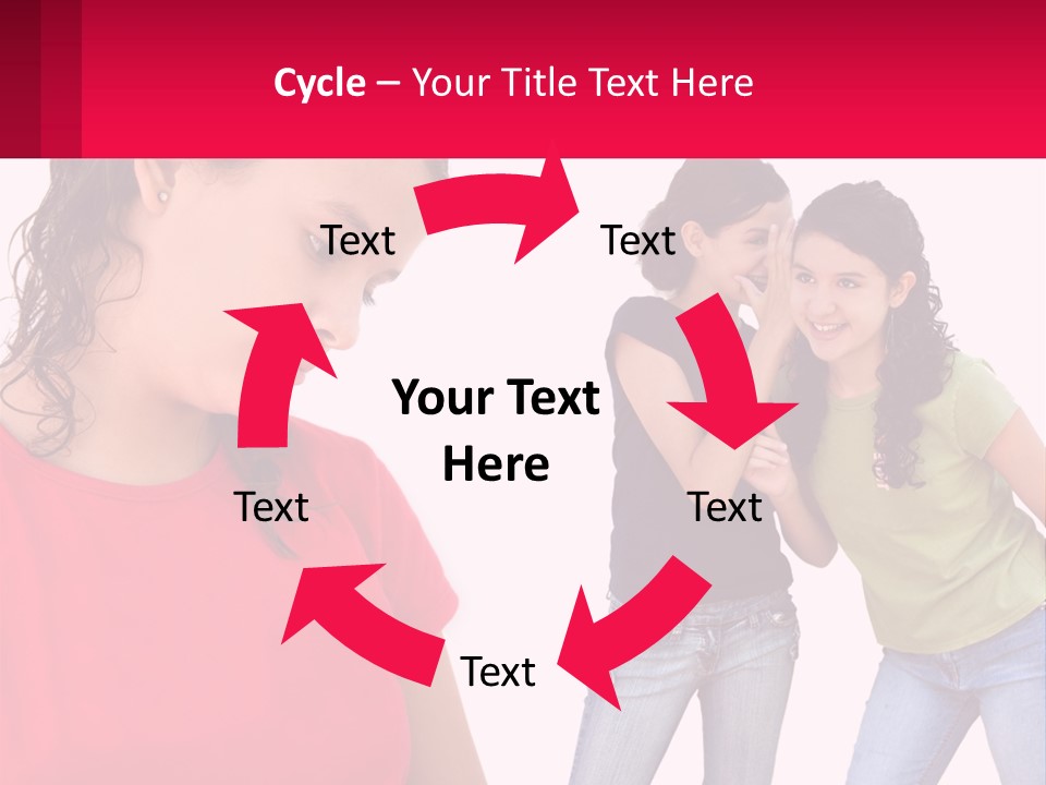 Teen Female Depression PowerPoint Template