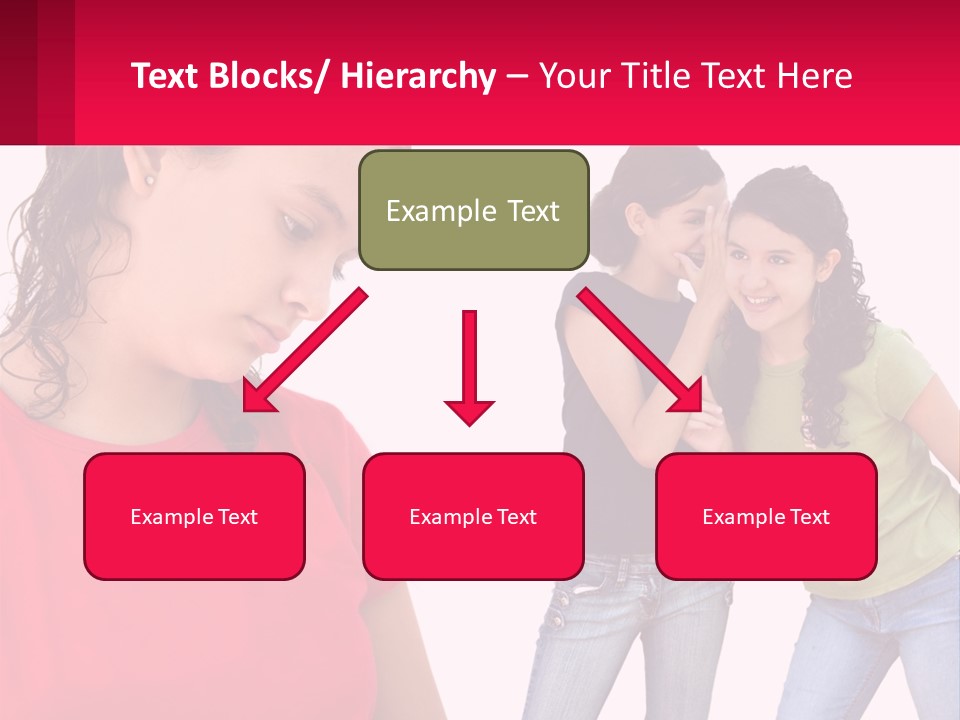 Teen Female Depression PowerPoint Template