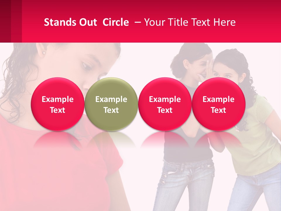 Teen Female Depression PowerPoint Template