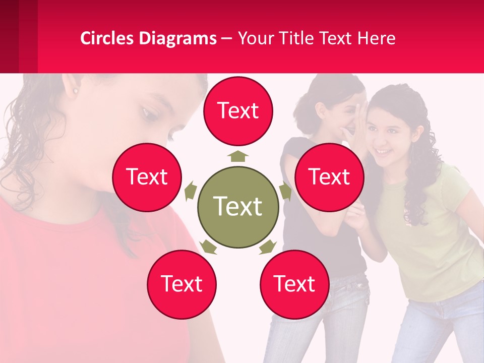 Teen Female Depression PowerPoint Template