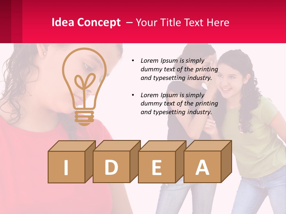 Teen Female Depression PowerPoint Template