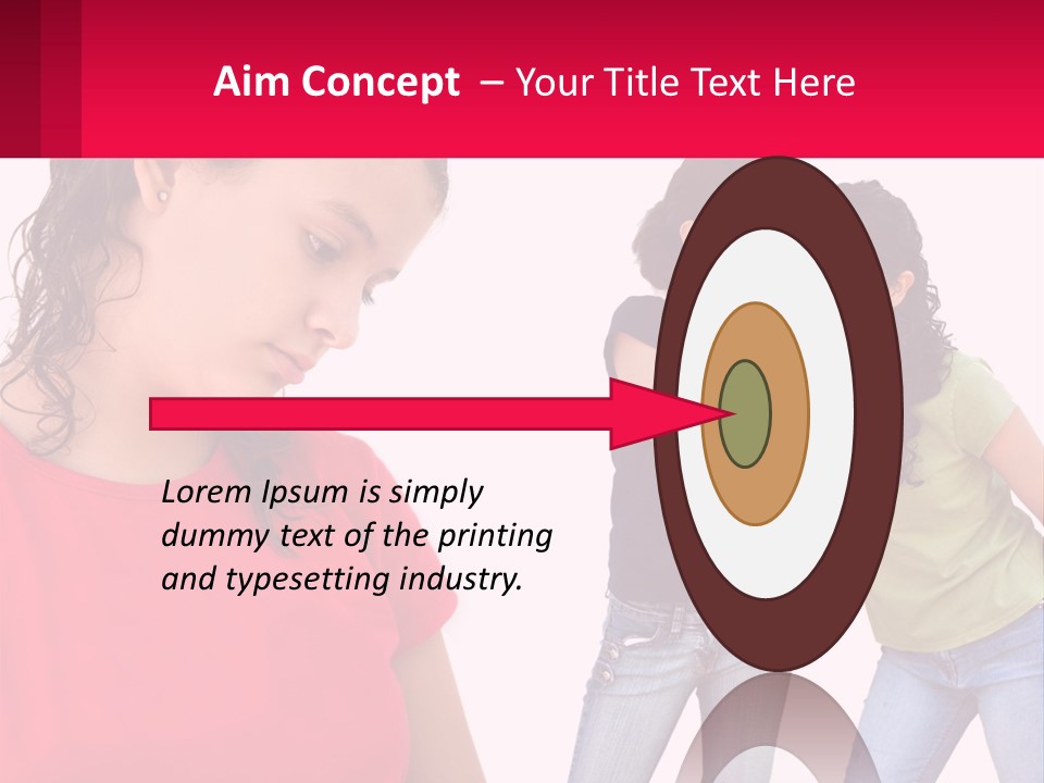 Teen Female Depression PowerPoint Template