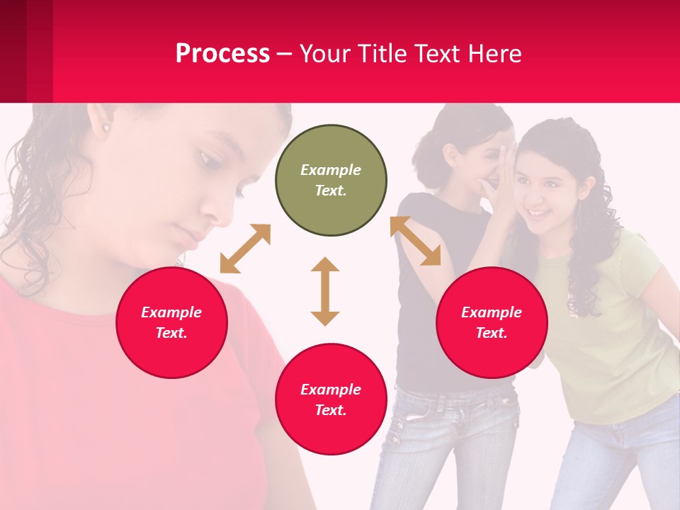 Teen Female Depression PowerPoint Template