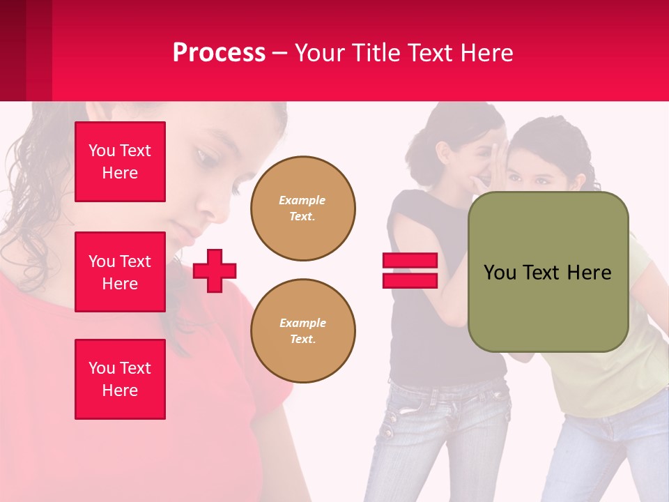 Teen Female Depression PowerPoint Template