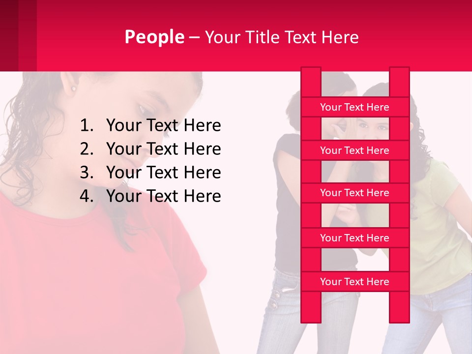 Teen Female Depression PowerPoint Template