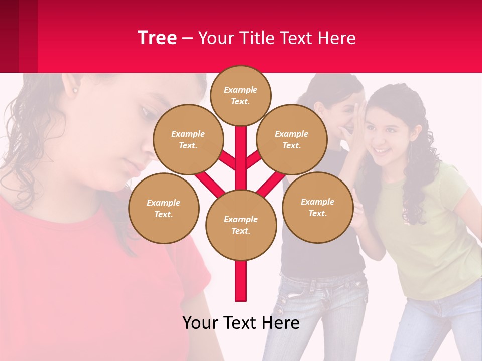 Teen Female Depression PowerPoint Template