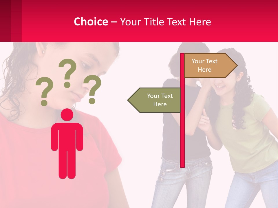 Teen Female Depression PowerPoint Template