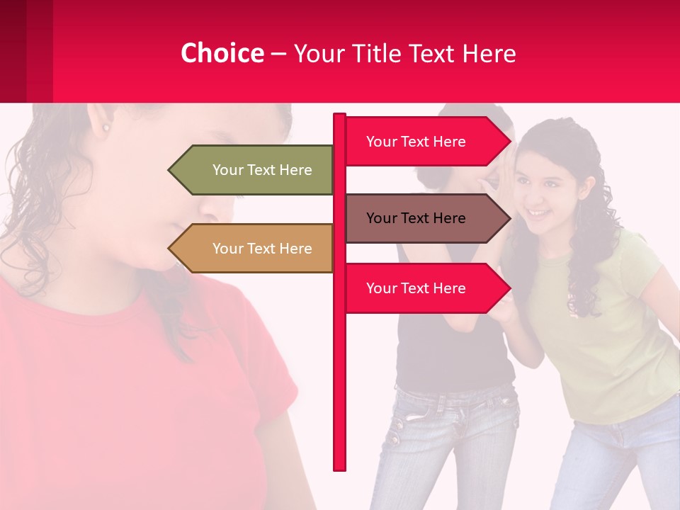 Teen Female Depression PowerPoint Template