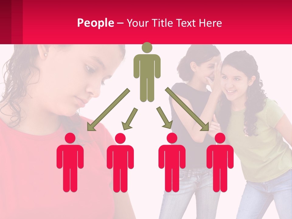 Teen Female Depression PowerPoint Template