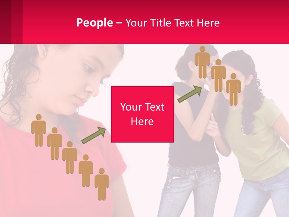 Teen Female Depression PowerPoint Template