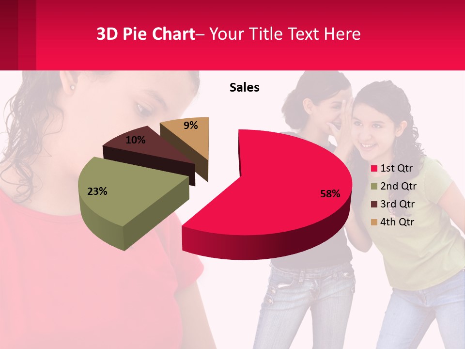 Teen Female Depression PowerPoint Template