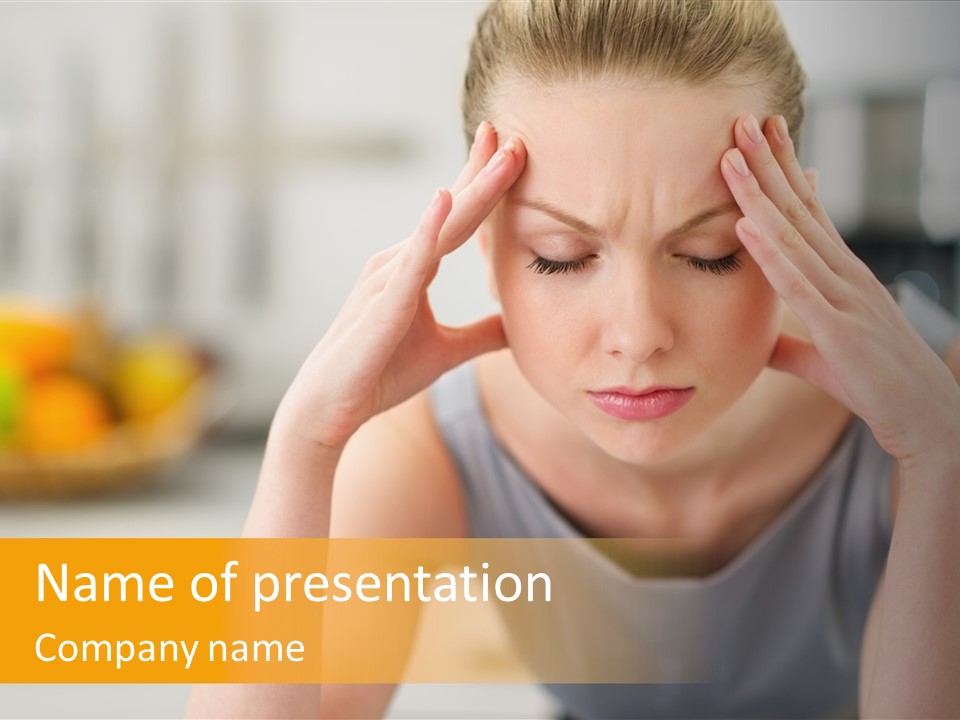 White Condition Unit PowerPoint Template